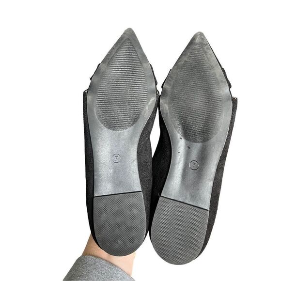‎Journee Collection Winslow Black Pointed Toe Flats  Size 7 - Picture 5 of 6